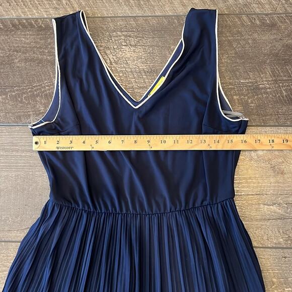 ModCloth Yellow Star Personal Essayist Dress Navy Size XL - Picture 5 of 9